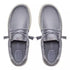 Hey Dude Wally Stretch Canvas FLANNEL GREY / BONE WHITE