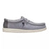 Hey Dude Wally Stretch Canvas FLANNEL GREY / BONE WHITE