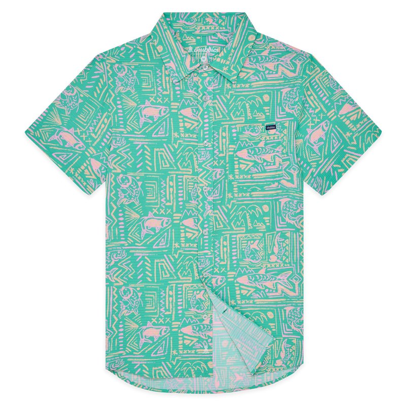 Chubbies M SS Friday Breezetech 2.0 Shirt PYRAMID POOLSIDES