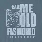Life is Good M SS Crusher Lite Call Me Old Fashioned SLATE BLUE
