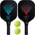 Franklin Sports 2 Person Pickleball Paddle Set RED / BLUE