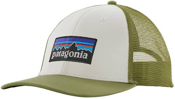 Patagonia P6 Logo Trucker WHITE/ BUCKHORN GREEN