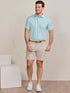 Tasc M Cloud Polo WATERFALL HEATHER