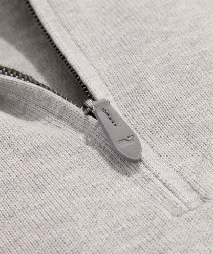 Vineyard Vines M Boathouse 1/4 Zip LT GRAY HEATHER