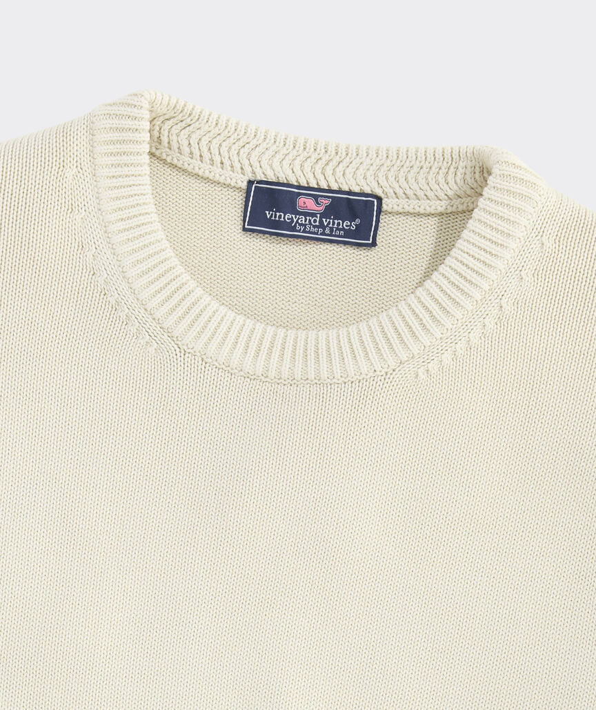 Vineyard Vines M Garment Dyed Cotton Sweater STONE