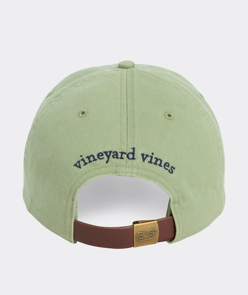 Vineyard Vines Classic Logo Baseball Hat FLATS GREEN