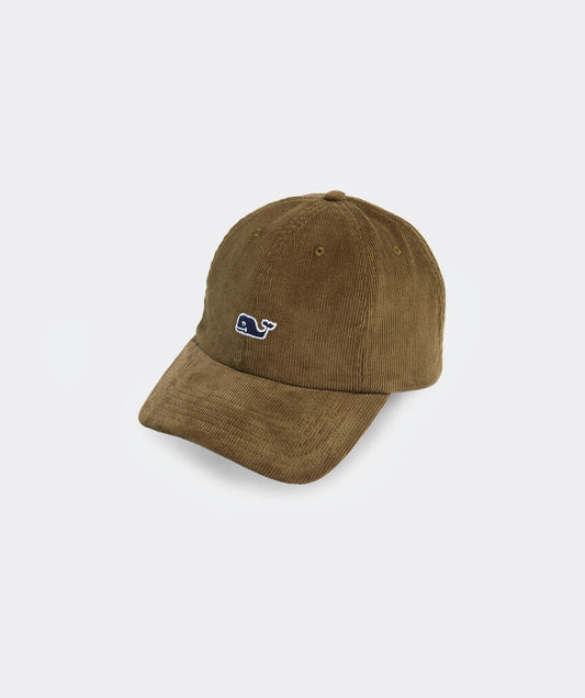 Vineyard Vines Cord Whale Logo Hat FOREST GREEN