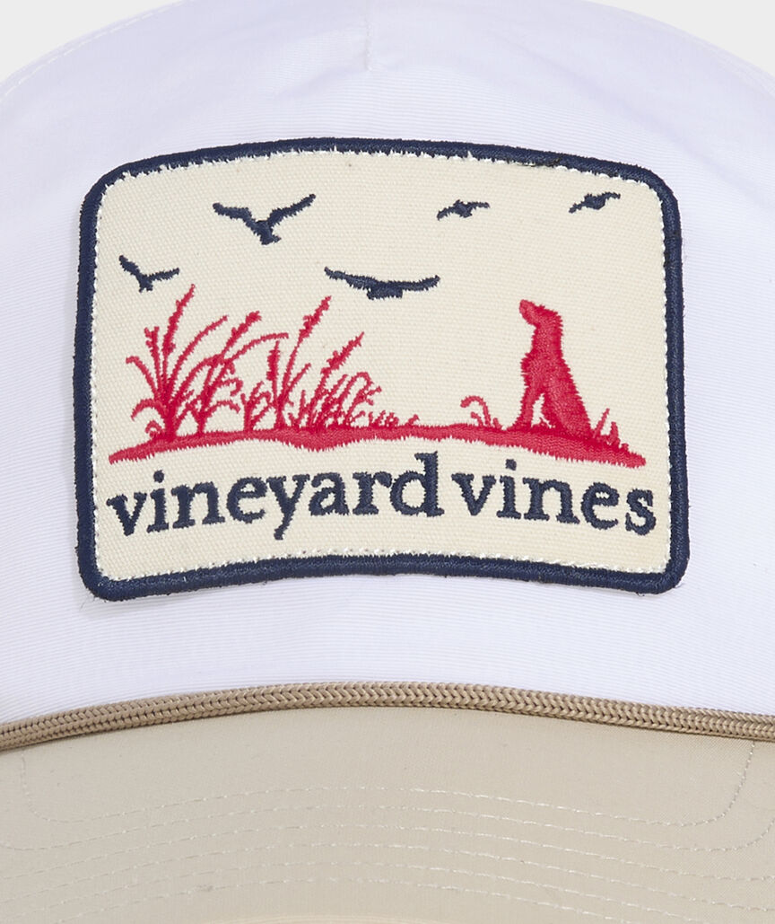 Vineyard Vines Hunting Dog Silo 5-Panel Hat STONE