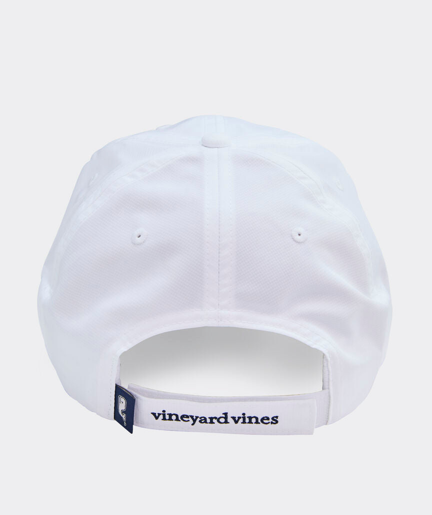 Vineyard Vines Whale Performance Baseball Hat WHITE