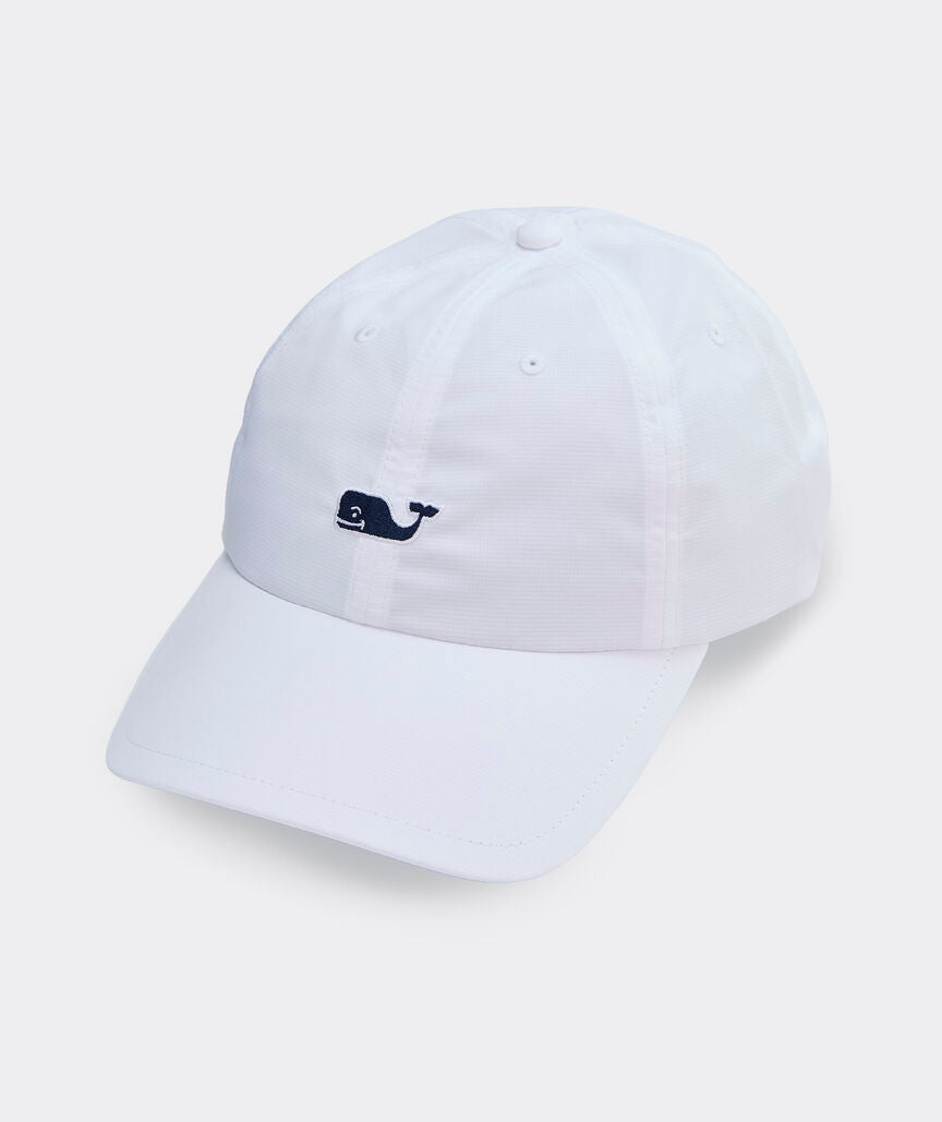Vineyard Vines Whale Performance Baseball Hat WHITE