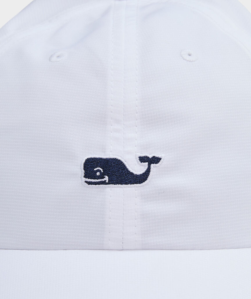 Vineyard Vines Whale Performance Baseball Hat WHITE