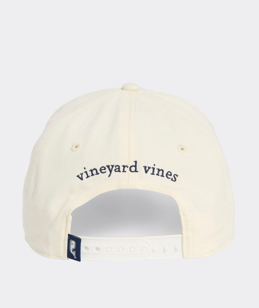 Vineyard Vines Hi Profile American Flag Trucker MARSHMALLOW