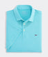 Vineyard Vines M Bradley Stripe Polo MINT / OCEAN BREEZE