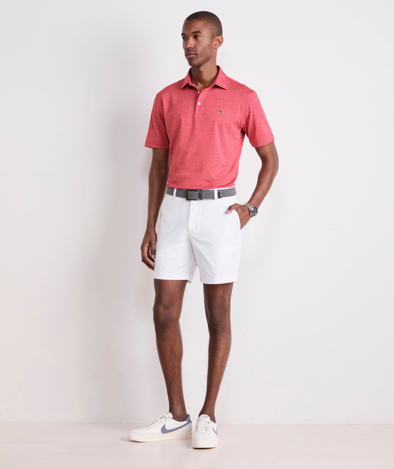 Vineyard Vines M St. Jean Sankaty Polo LIGHTHOUSE RED