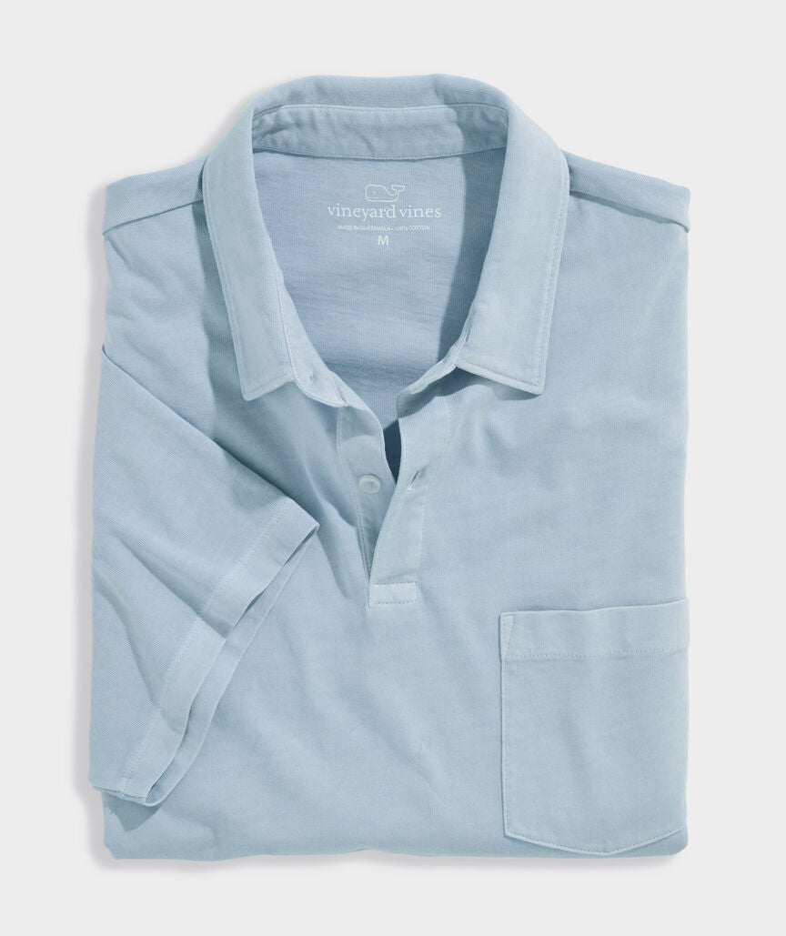 Vineyard Vines M Surf Polo DEL MAR BLUE