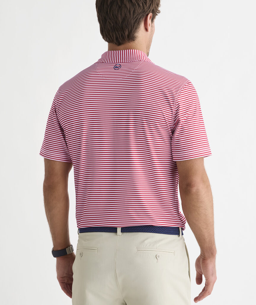 Vineyard Vines M American Flag Sankaty Polo RED