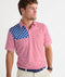 Vineyard Vines M American Flag Sankaty Polo RED