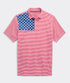 Vineyard Vines M American Flag Sankaty Polo RED