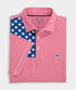 Vineyard Vines M American Flag Sankaty Polo RED