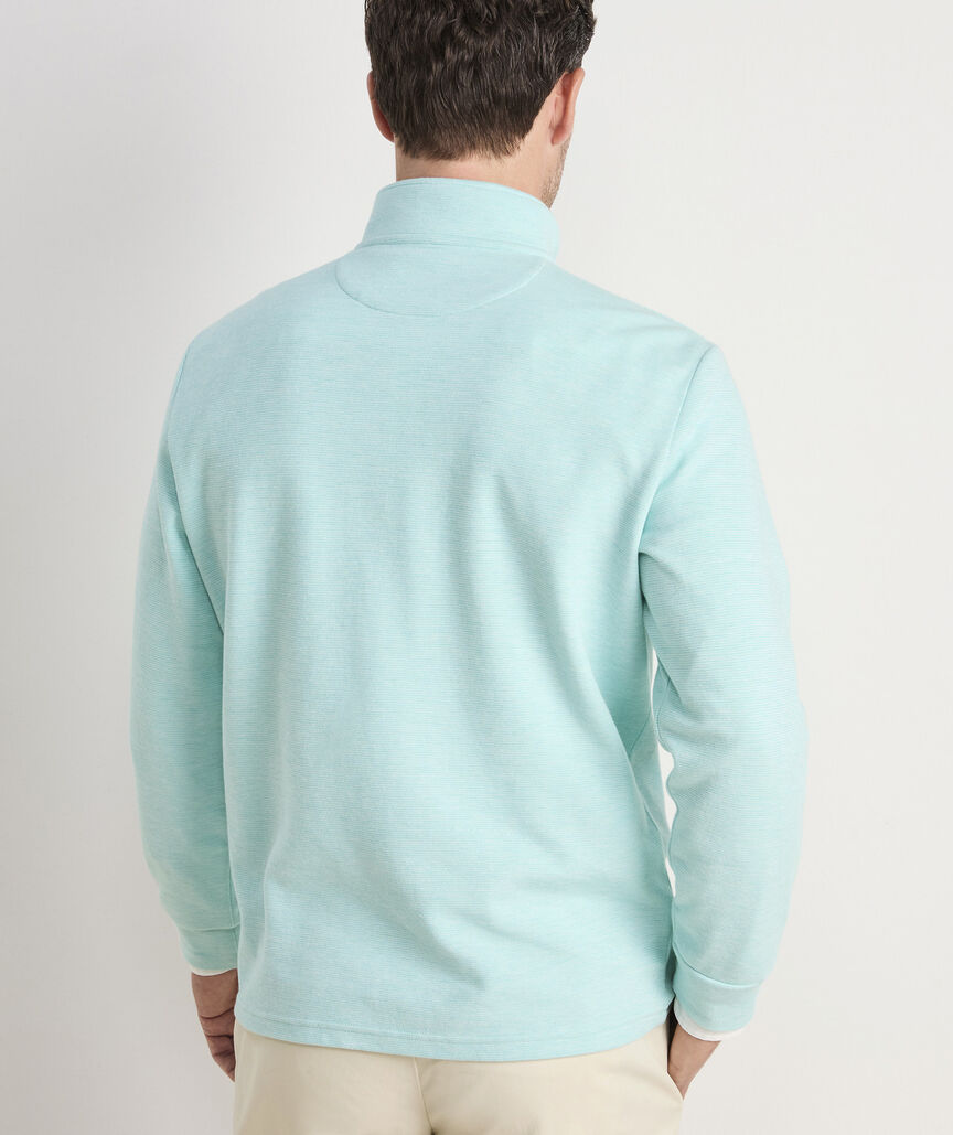 Vineyard Vines M Saltwater 1/4 Zip AQUA HAZE