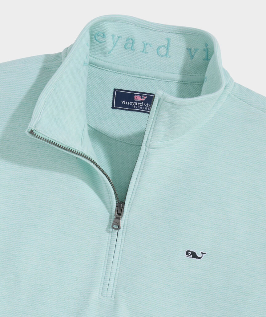 Vineyard Vines M Saltwater 1/4 Zip AQUA HAZE
