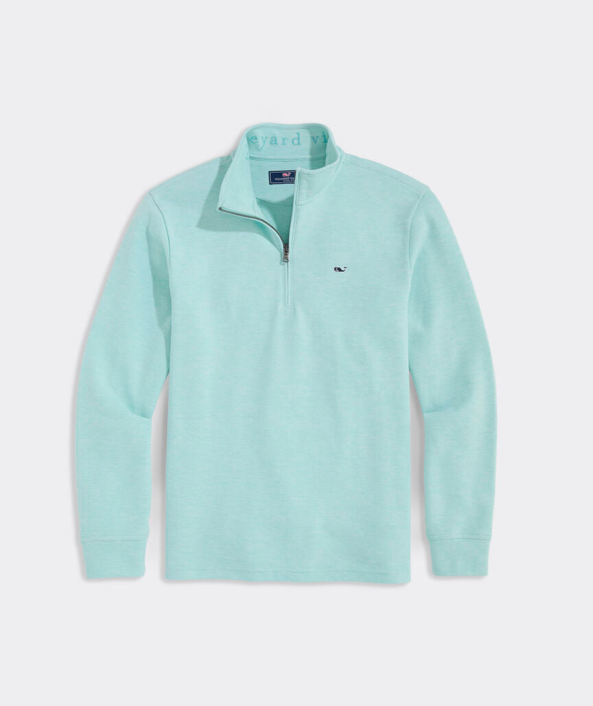 Vineyard Vines M Saltwater 1/4 Zip AQUA HAZE
