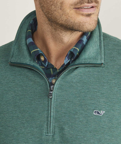 Vineyard Vines M Saltwater 1/4 Zip CHARLESTON GREEN