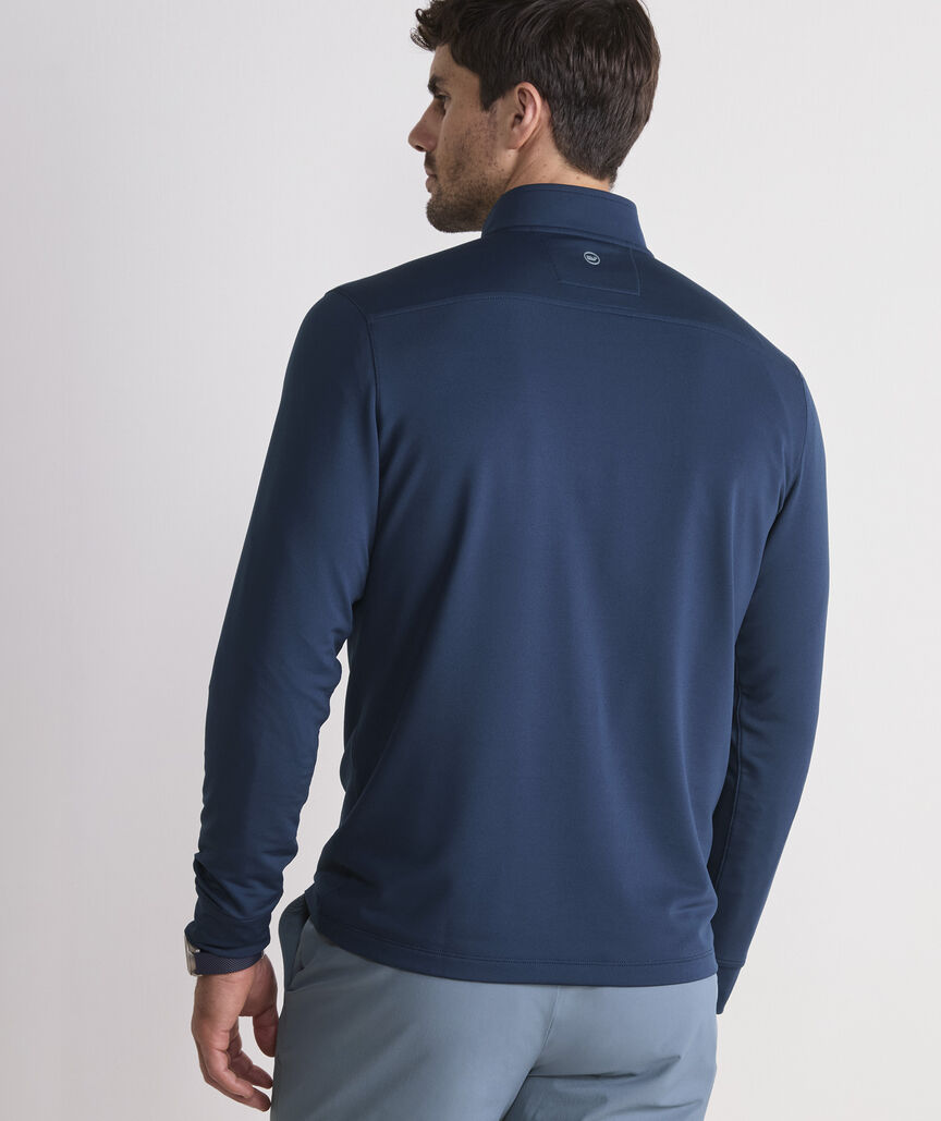 Vineyard Vines M Performance Club 1/4 Zip BLUE BLAZER
