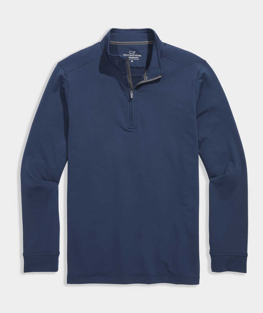 Vineyard Vines M Performance Club 1/4 Zip BLUE BLAZER