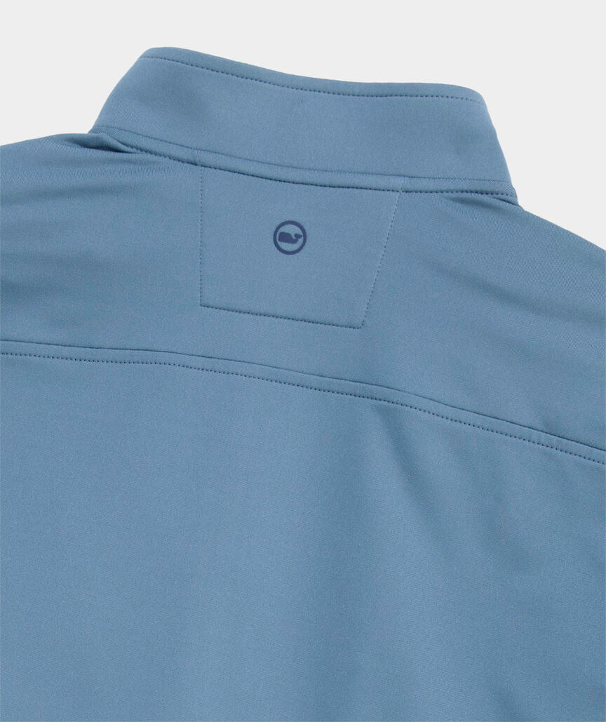 Vineyard Vines M Performance Clubhouse 1/4 Zip BLUE HERON