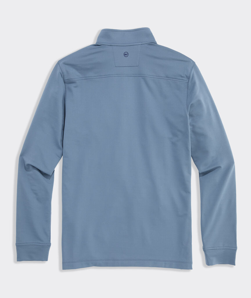 Vineyard Vines M Performance Clubhouse 1/4 Zip BLUE HERON