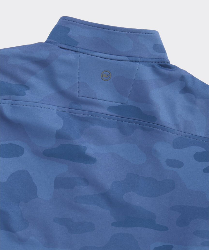 Vineyard Vines M Performance Club 1/4 Zip MOONSHINE CAMO