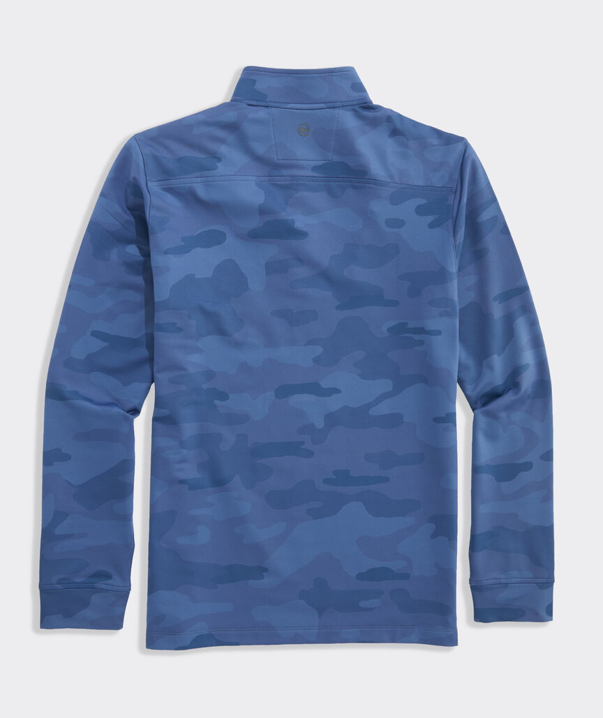Vineyard Vines M Performance Club 1/4 Zip MOONSHINE CAMO