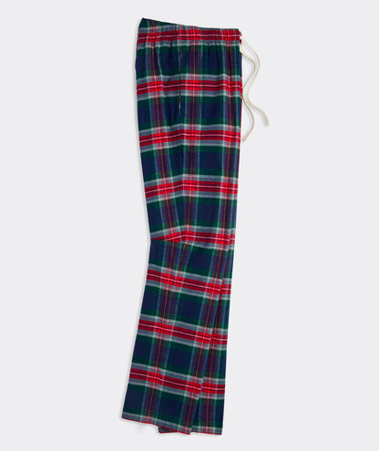 Vineyard Vines M Flannel Lounge Pants BALSAM PLAID NAVY