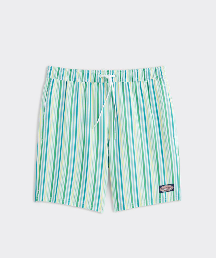 Vineyard Vines M Printed Chappy Trunk 7" CITRUS STRIPE