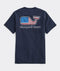 Vineyard Vines M SS Flag Whale Pocket Tee VINEYARD NAVY