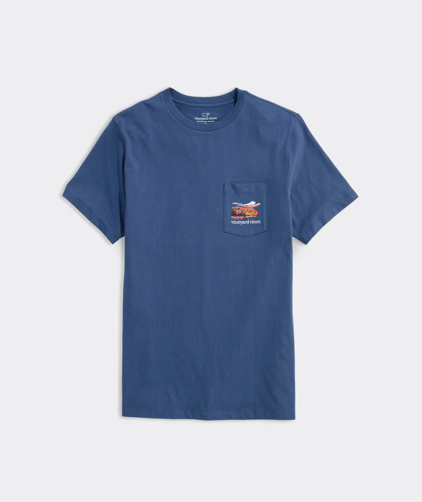 Vineyard Vines M SS Autumn Wakes Tee MOONSHINE