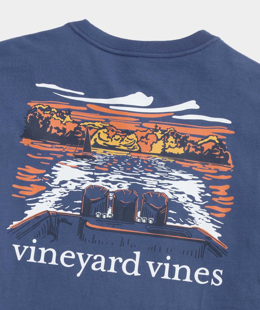 Vineyard Vines M SS Autumn Wakes Tee MOONSHINE