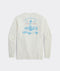 Vineyard Vines M LS Edgar Lighthouse Pocket Tee MARSHMALLOW