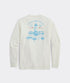 Vineyard Vines M LS Edgar Lighthouse Pocket Tee MARSHMALLOW