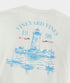 Vineyard Vines M LS Edgar Lighthouse Pocket Tee MARSHMALLOW