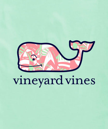 Vineyard Vines M SS Chappy Sails Whale Graphic Tee MINT SPRIG