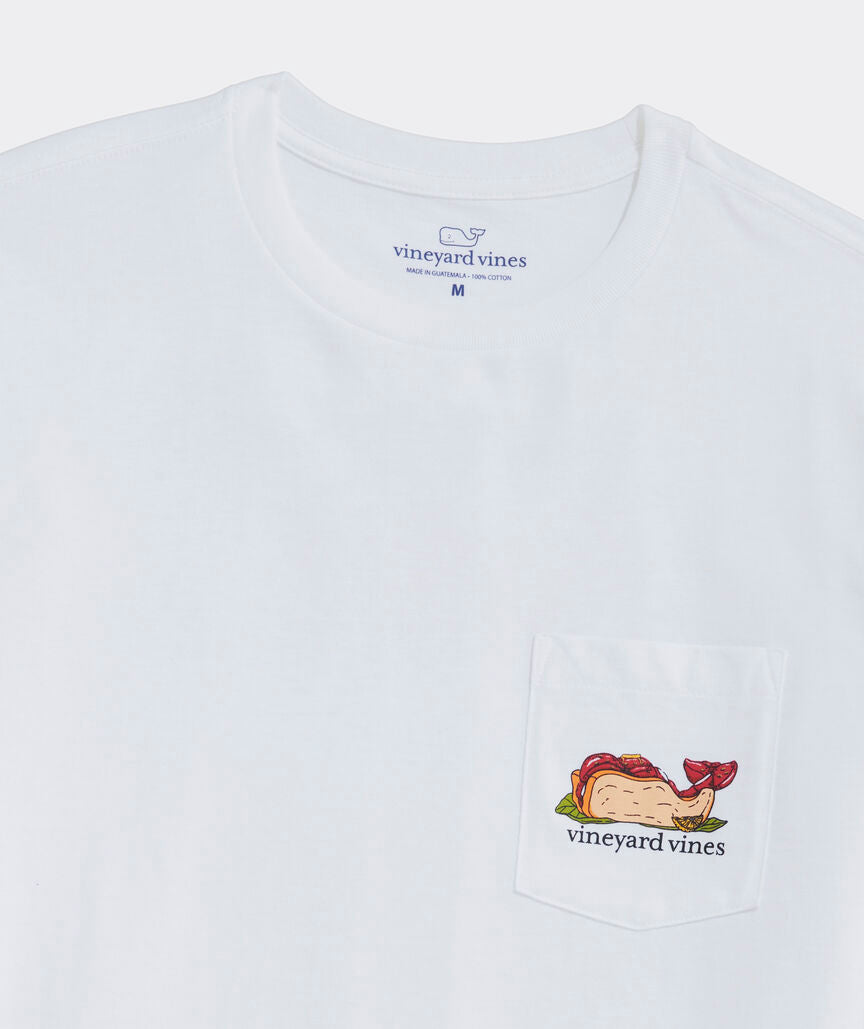 Vineyard Vines M SS Lobster Roll Tee WHITE CAP