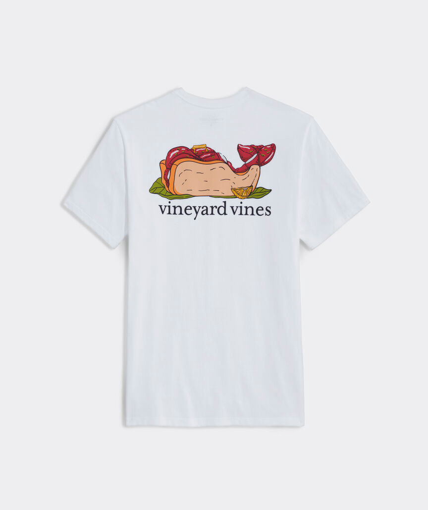 Vineyard Vines M SS Lobster Roll Tee WHITE CAP