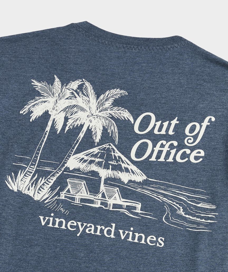 Vineyard Vines M SS Out of Office Dunes Tee KEY LARGO HEATHER