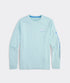 Vineyard Vines M LS Painted Bonefish Performance Tee AQUA HAZE HEATHER