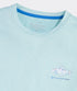 Vineyard Vines M LS Painted Bonefish Performance Tee AQUA HAZE HEATHER