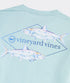 Vineyard Vines M LS Painted Bonefish Performance Tee AQUA HAZE HEATHER