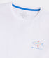 Vineyard Vines M LS Painted Permit Fish Performance Tee WHITE CAP