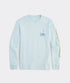 Vineyard Vines M LS Painted Sailboat Race Tee PALE SKY